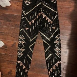 NWT - Sequined express leggings - size xxs